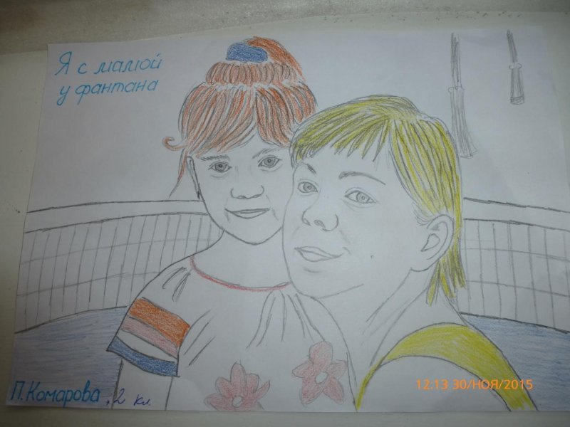 Рисунок на тему мама