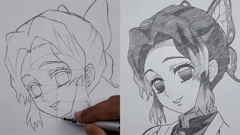 Шинобу Кочо рисунок