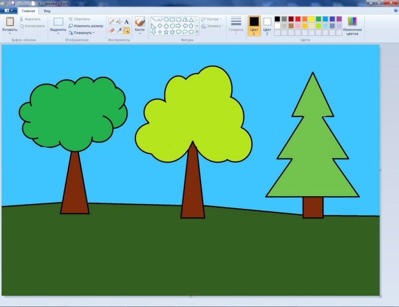 Рисунки в программе Paint