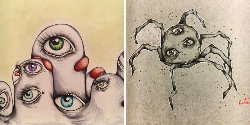 Страшные рисунки для срисовки