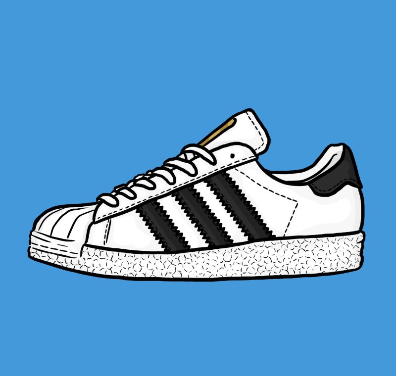 Adidas Superstar vector