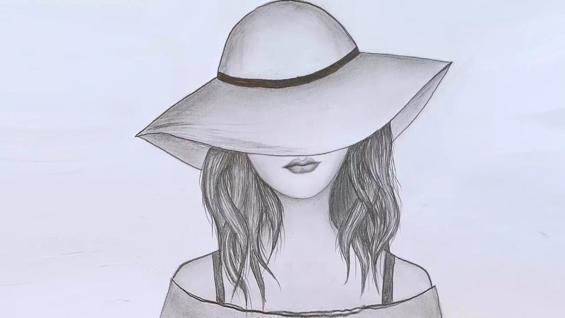 Рисунки для срисовки девушки