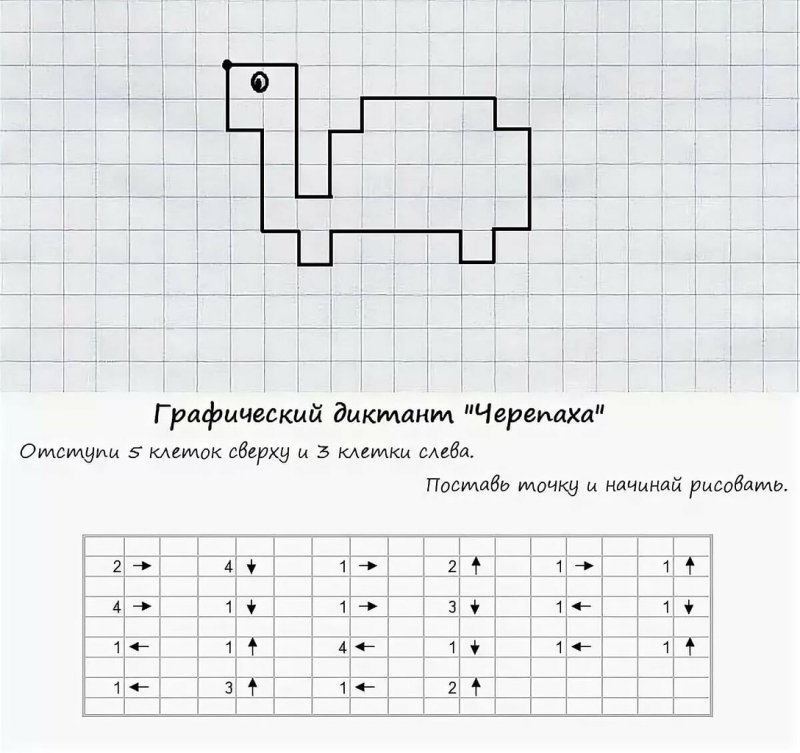 Математический диктант по клеточкам сложные