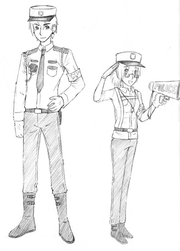 Полицейский рисунок