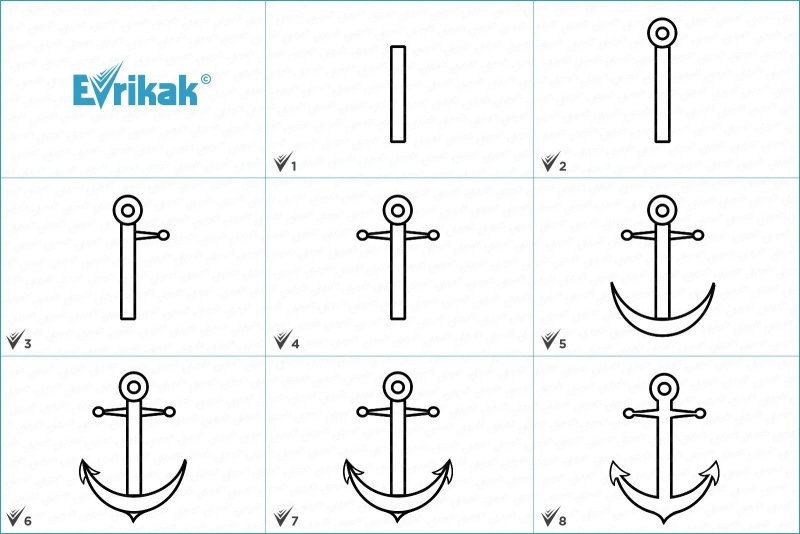 якорь рисунок