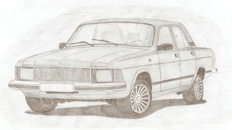 Раскраска ГАЗ Волга 31105
