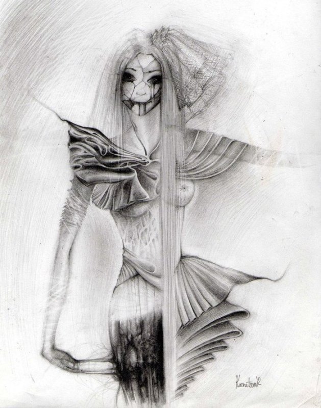 рисунки карандашом мистика