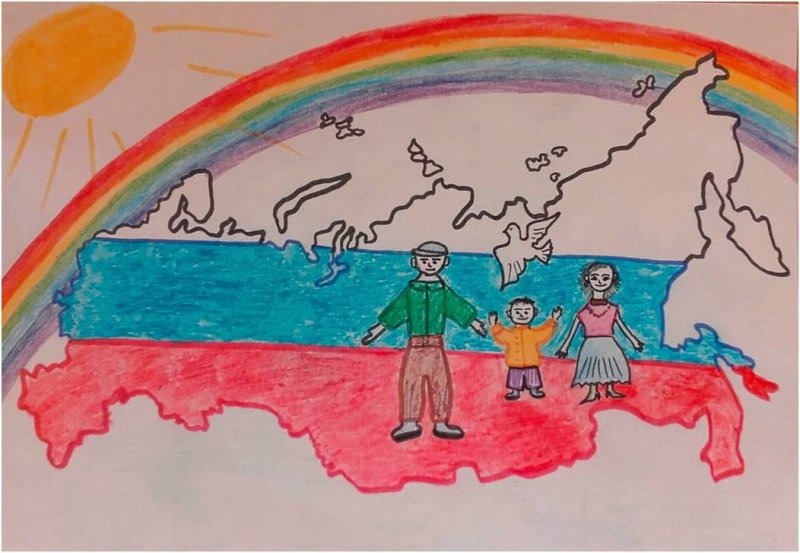 Рисунок на тему Родина
