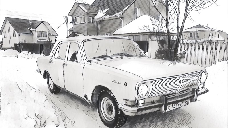 Машинка Волга СССР ГАЗ 24
