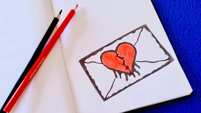 Рисунки для скетчбука сердце
