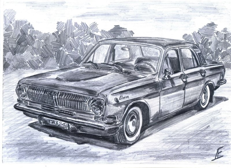Волга 31029 рисунок