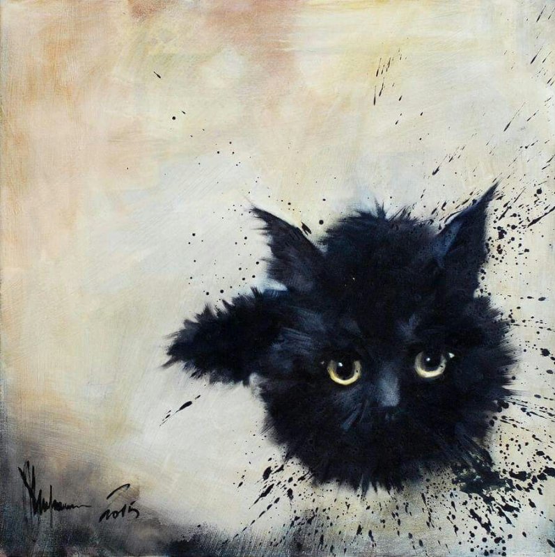 Кошка арт