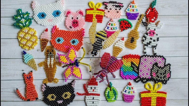 Бисерные фигурки плоские