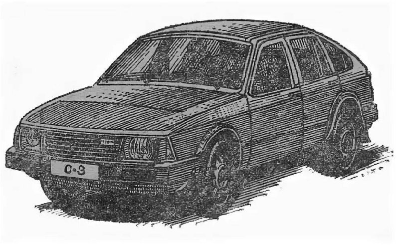 Рисунок Москвич 2141 Виктора Цоя