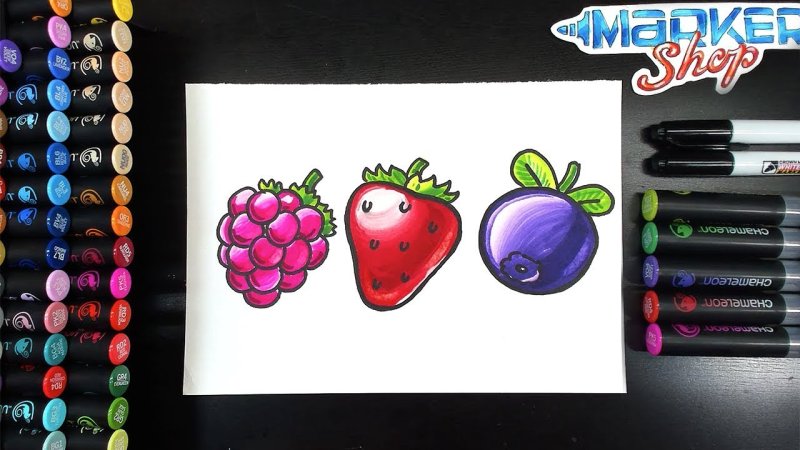 Рисунки маркерами Touch легкие