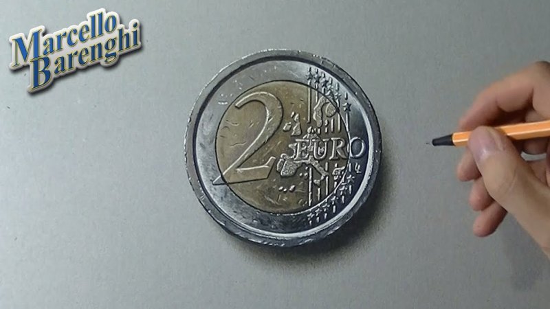 Как рисуется монета
