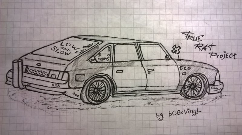 Москвич 2141 рисунок