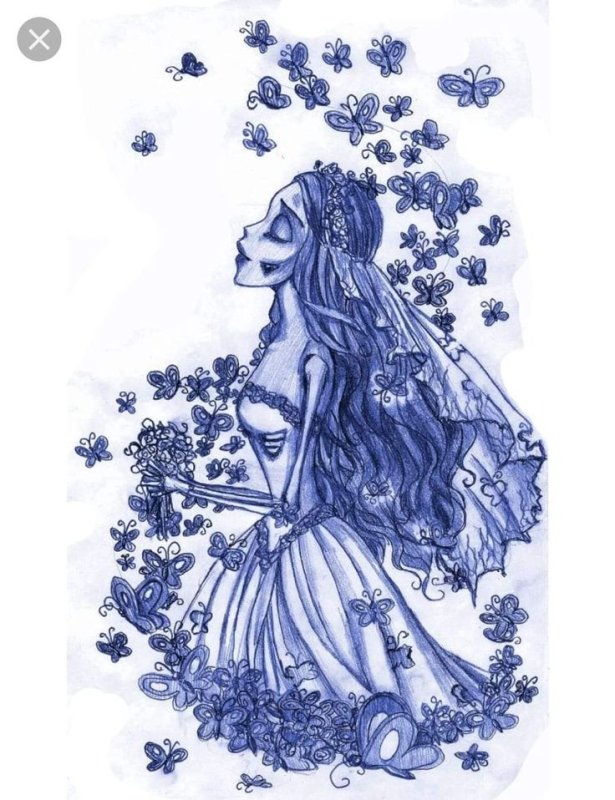 Труп невесты Эмили рисунок