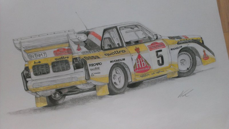 Audi quattro s1 Walter Röhrl
