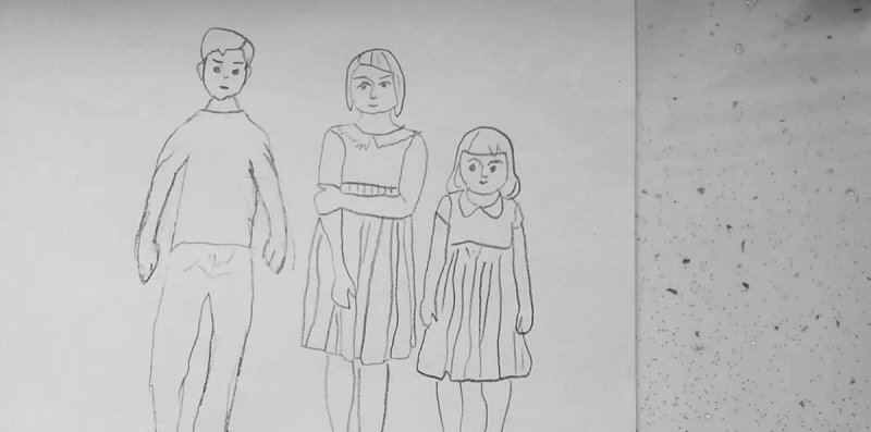 Рисунок семьи для срисовки