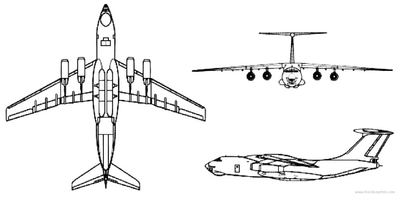 Самолет ил 76 рисунок