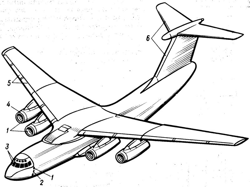 Самолет ил 76 рисунок
