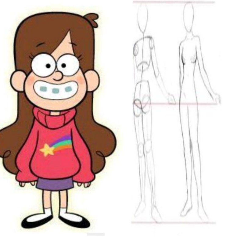 Персонажи из Гравити Фолз для срисовки