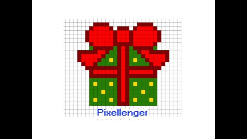 Рисование по клеточкам новый год