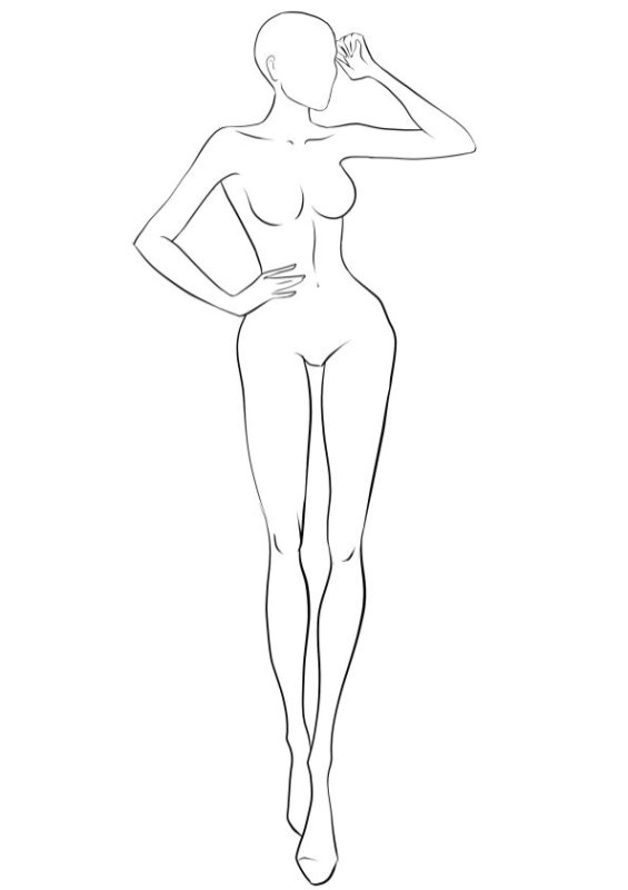 эскизы моделей для рисования одежды