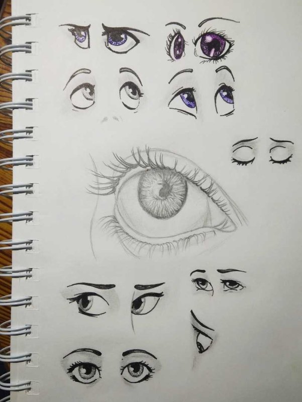 Красивые глаза рисунок