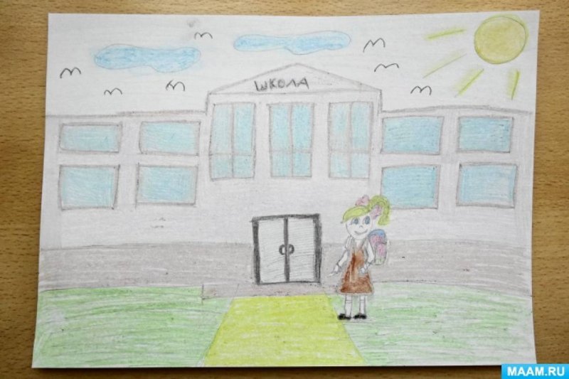 Рисунок на тему школа