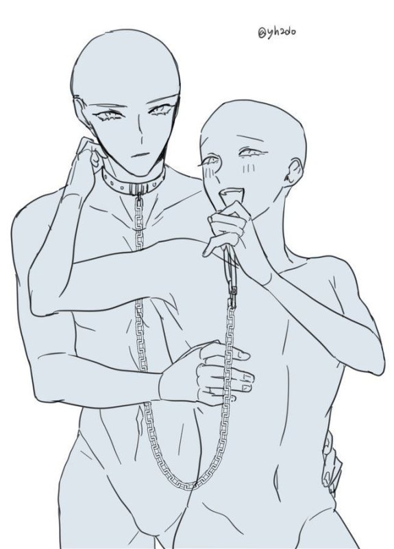 Позы для рисования пар YCH