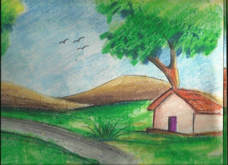 Рисунки для срисовки природа