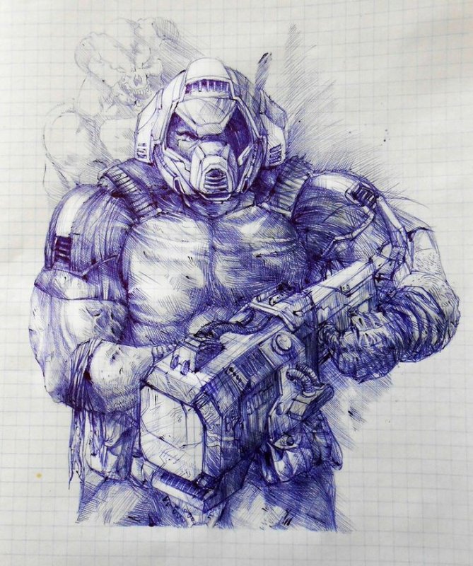 рисунки робот