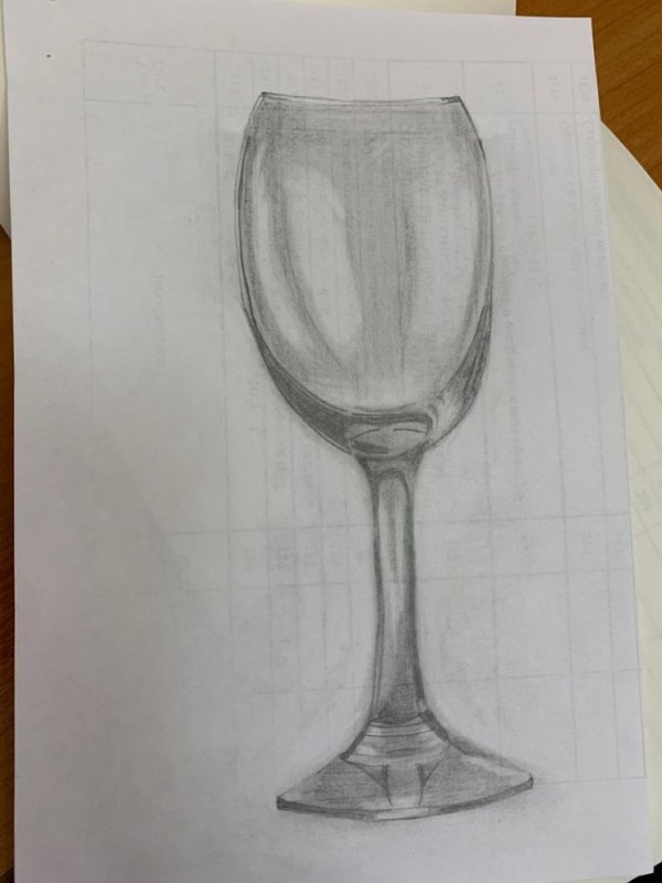 Рюмка рисунок