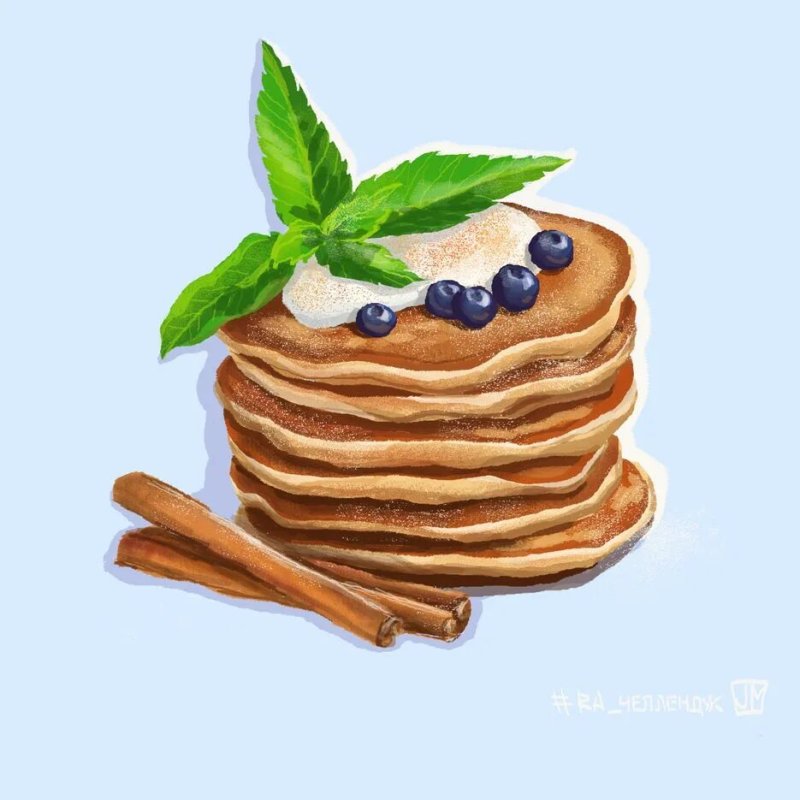 Блины рисунок