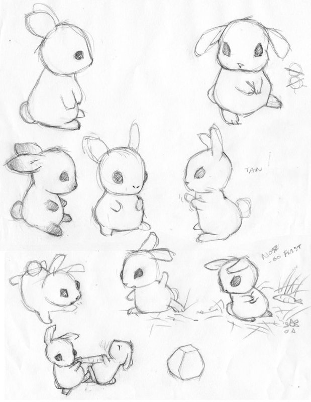 милые рисунки карандашом для начинающих