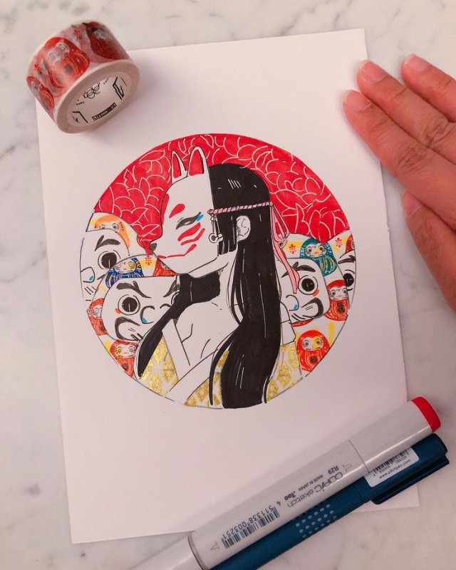Скетчбук для рисования маркерами