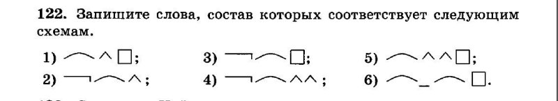 Слова соответствующие схеме