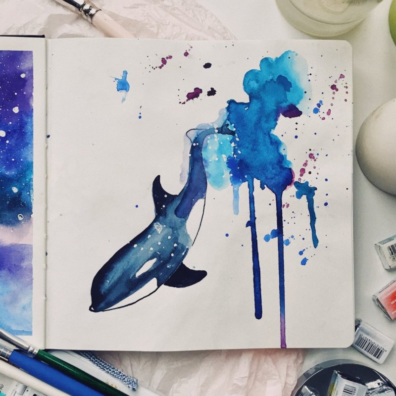 Рисунки акварелью лёгкие