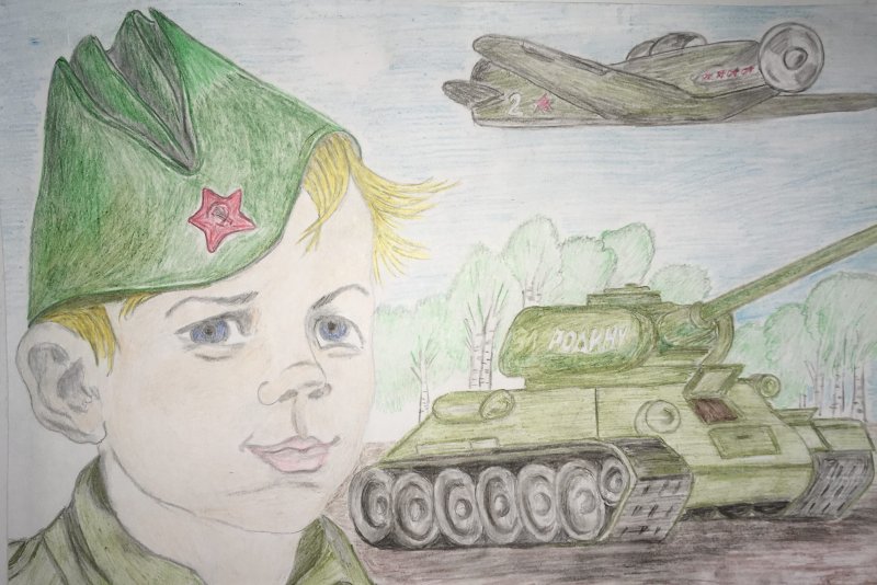 Рисунок к произведению сын полка