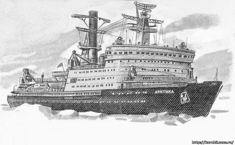 Рисунок атомный ледокол Арктика