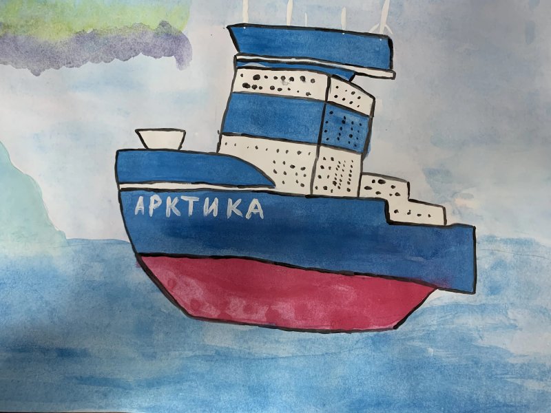 Рисование ледокола