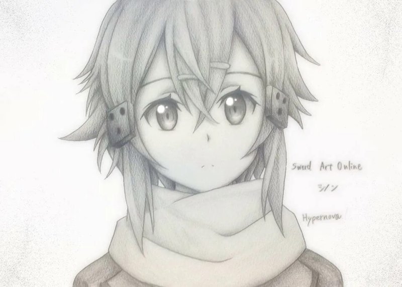 Кирито карандашом