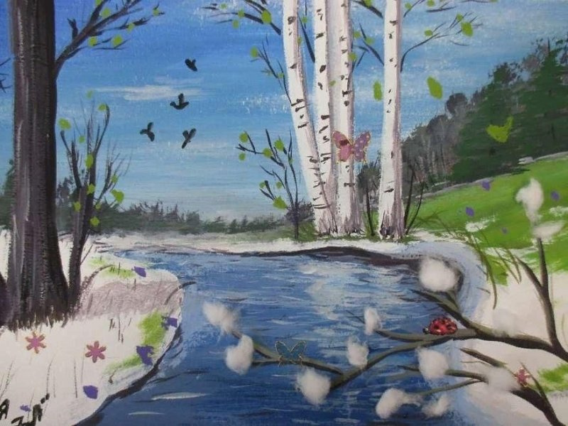 Весна рисунок