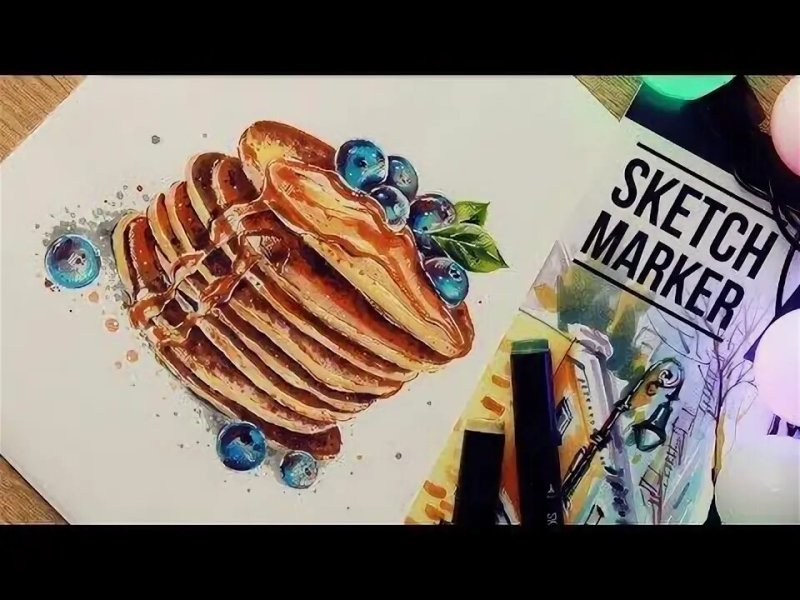 Рисунки маркерами