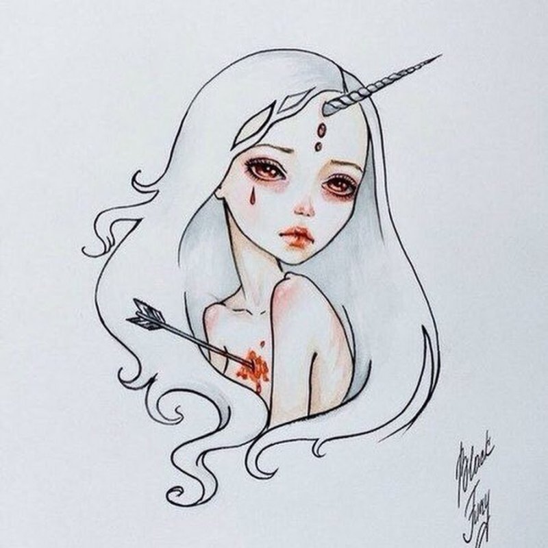 Рисунки для срисовки девушки