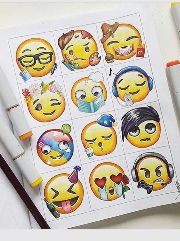 Стикеры смайлики