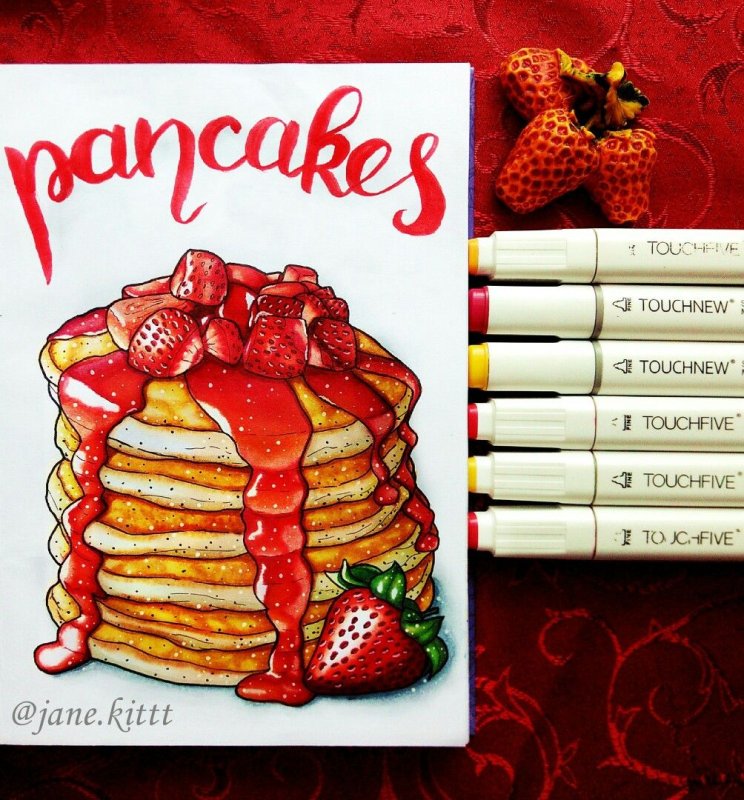 скетчинг еда