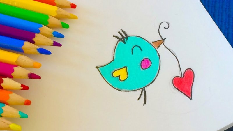 Рисунки красивые и легкие цветные